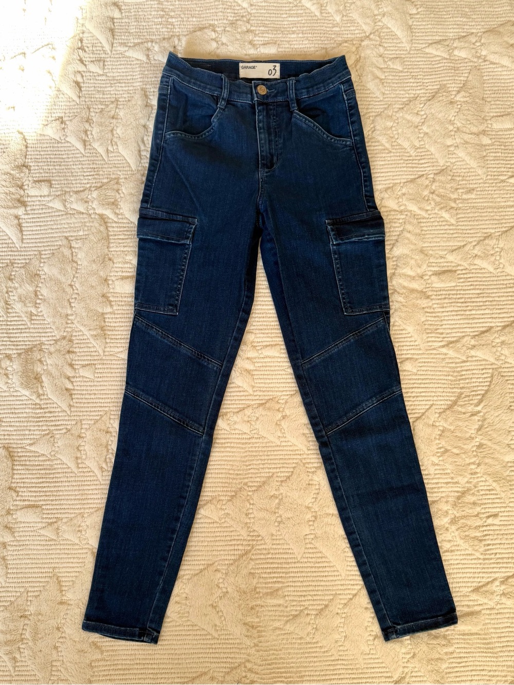 Garage Dark Blue Cargo Jeans/jeggings